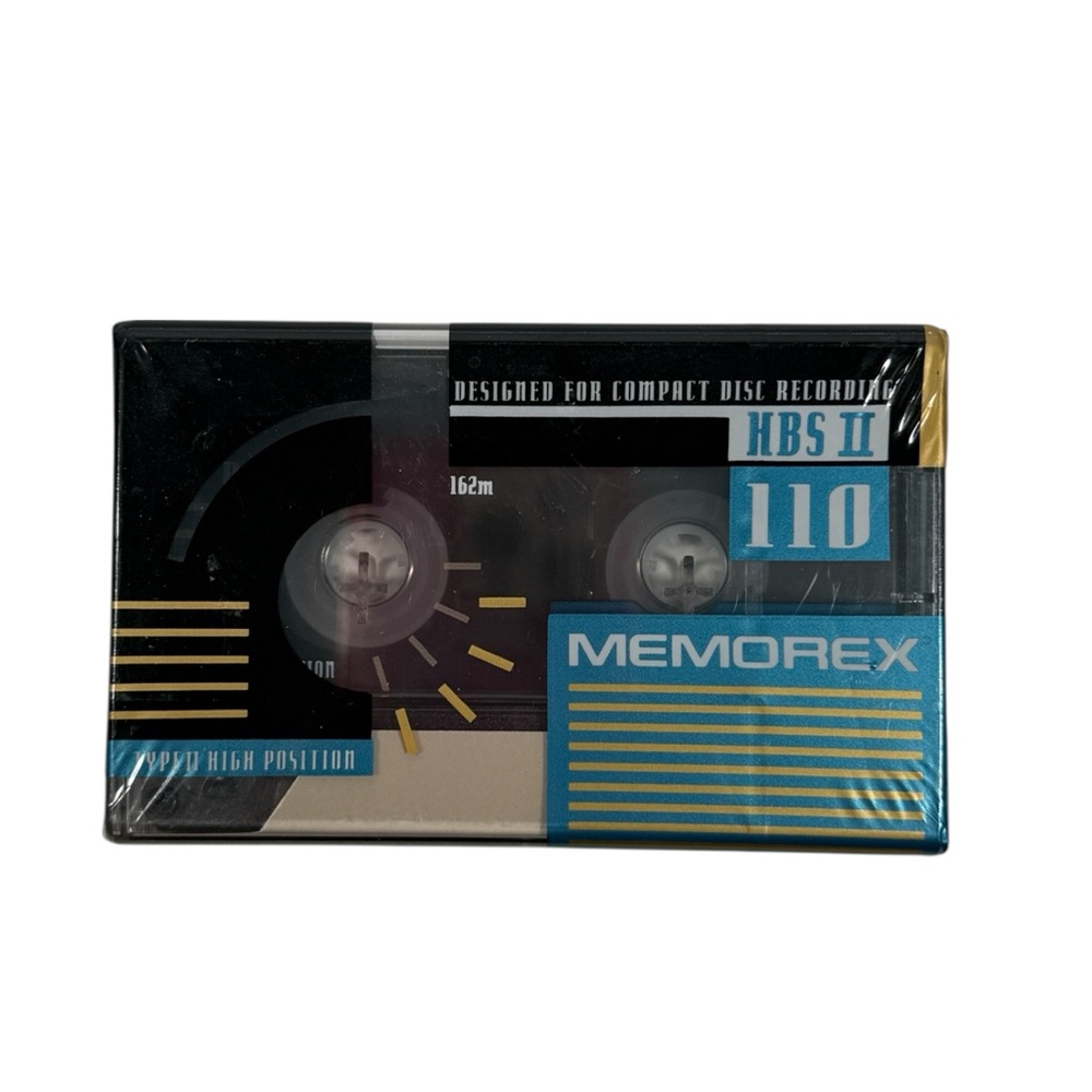 Memorex HBS II L110 Type High Position Audio Cassette New Sealed